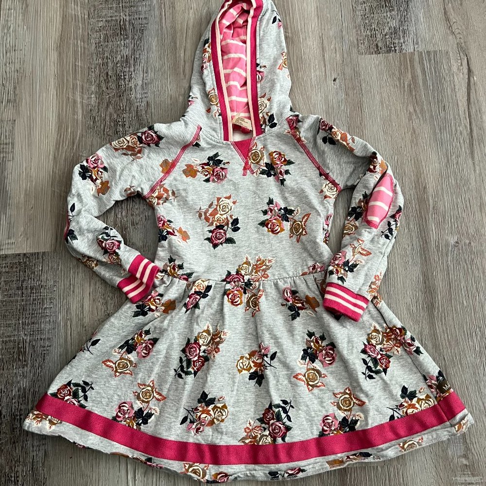 Matilda Jane Girls Hooded Sweat Shirt Dress Size 6